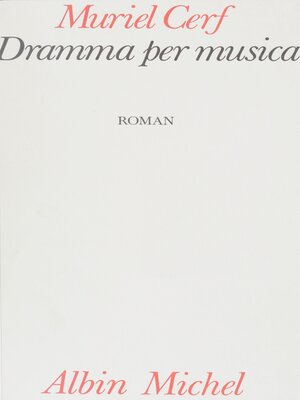 cover image of Dramma per musica